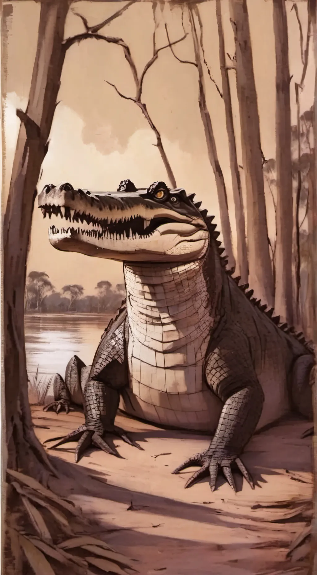 ai character: Kry the Crocodile  background