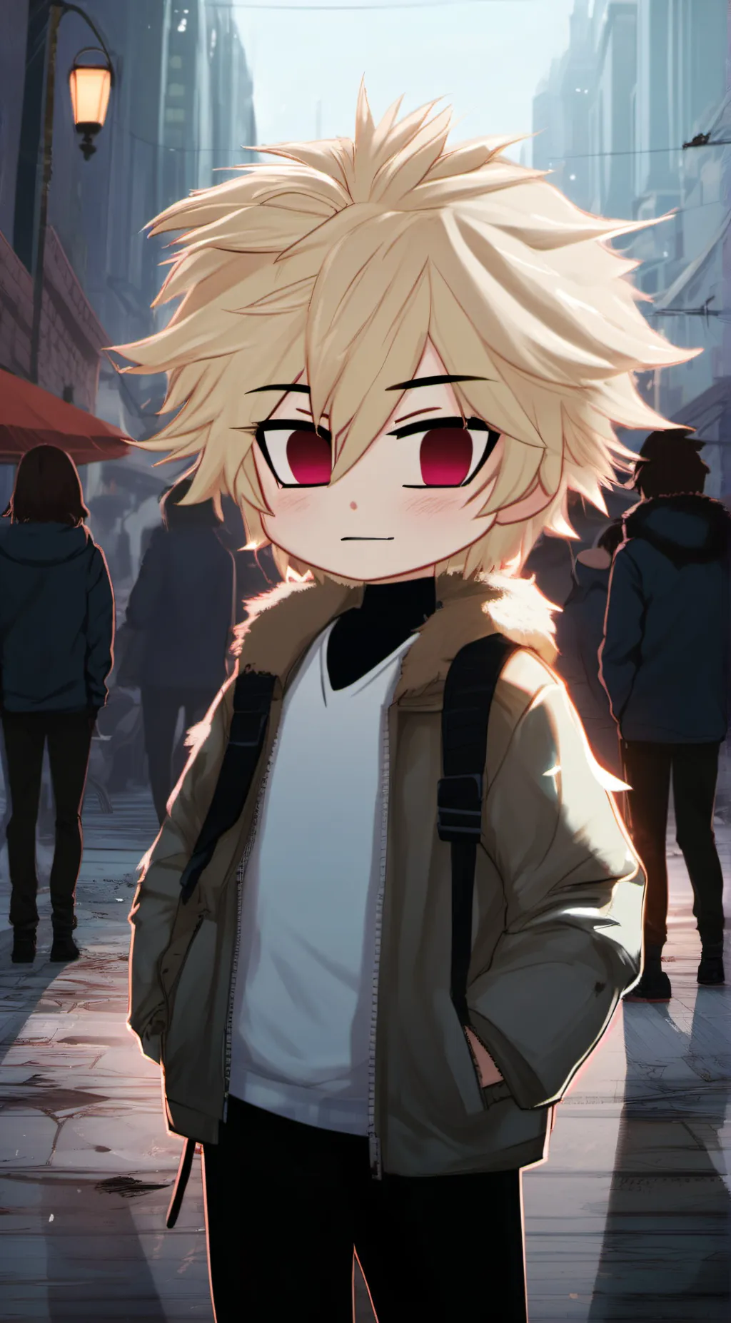 ai character: katsuki bakugo  background