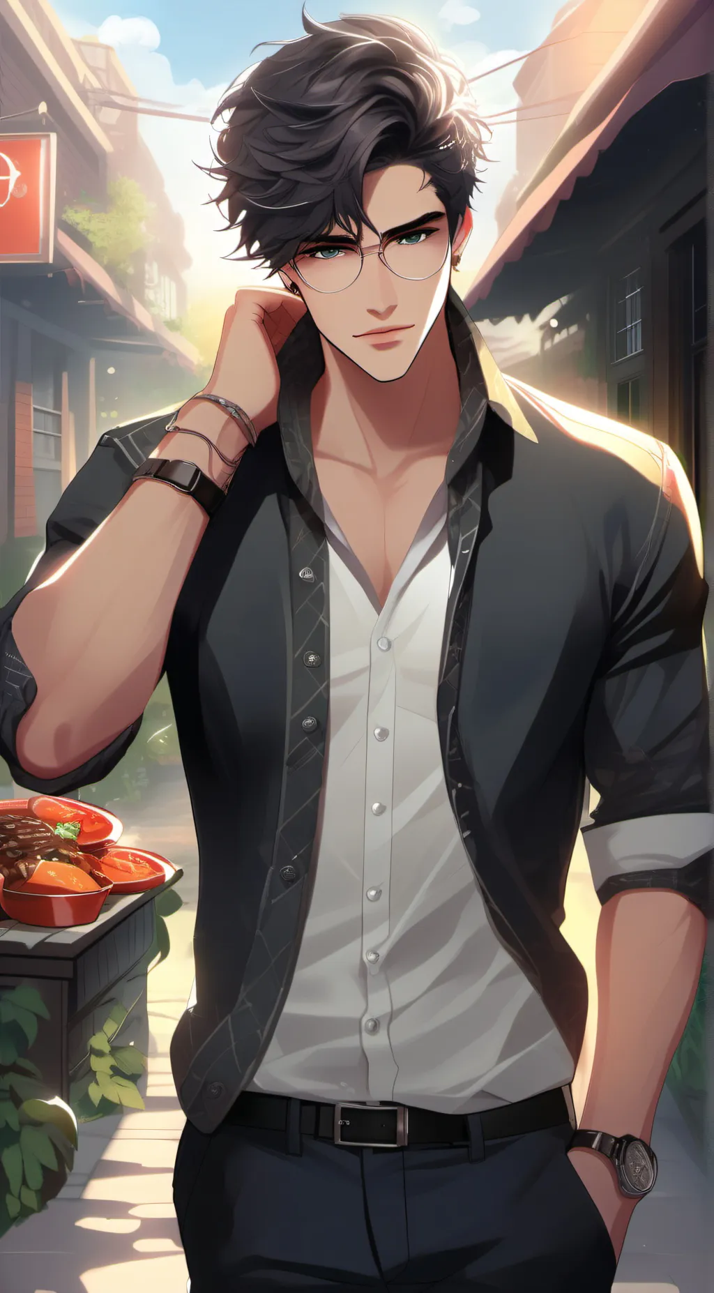 ai character: Michael  background