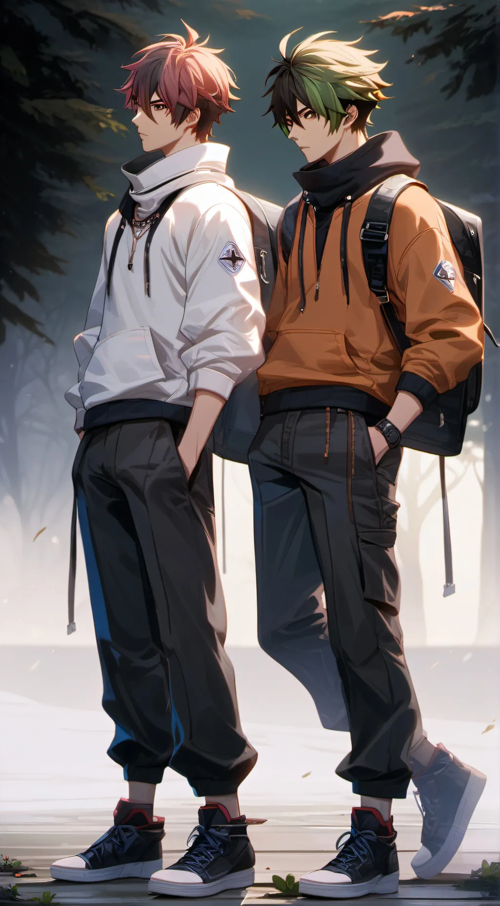 ai character: DeEric&Eric background