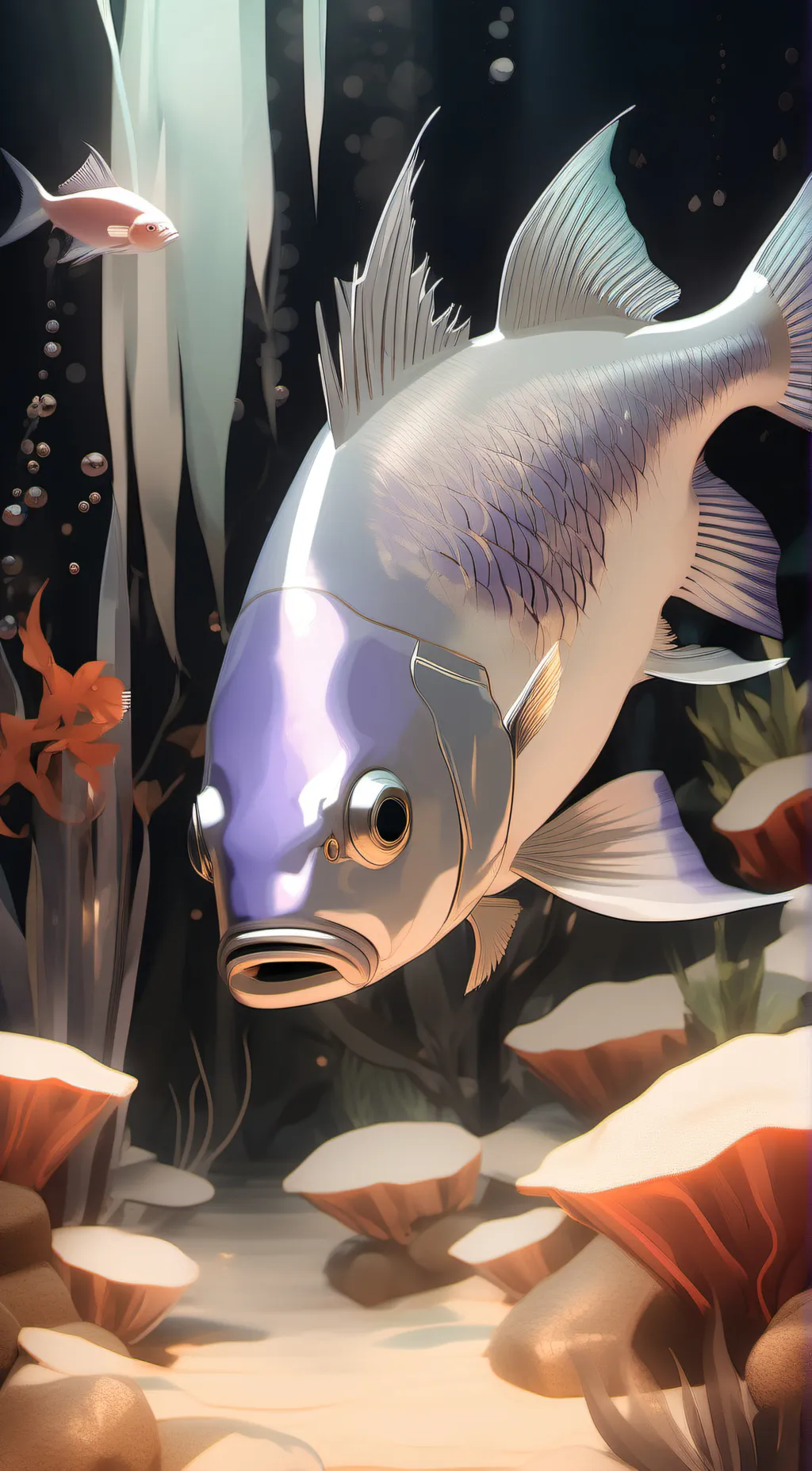 ai character: Fish🙂 background