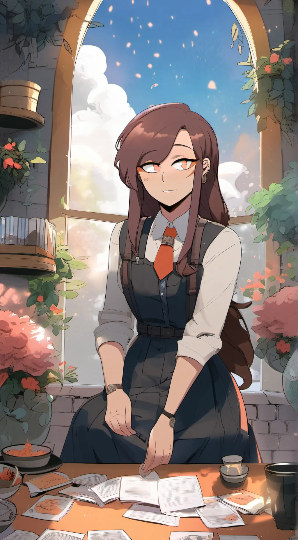 ai character: Shoto Todoroki background