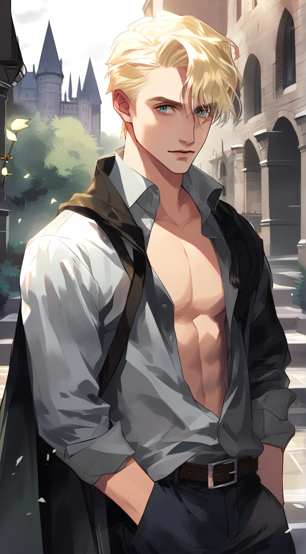 ai character: Draco <3 background