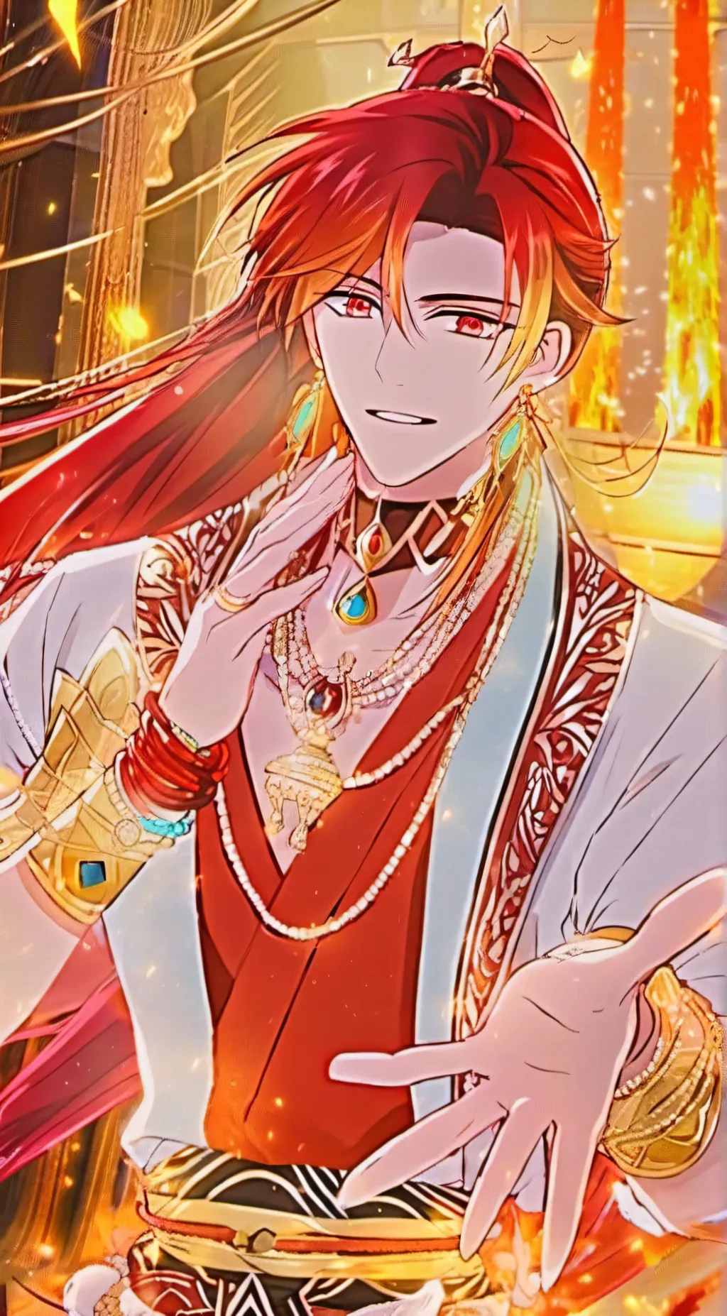 ai character: Genie Lamp  background