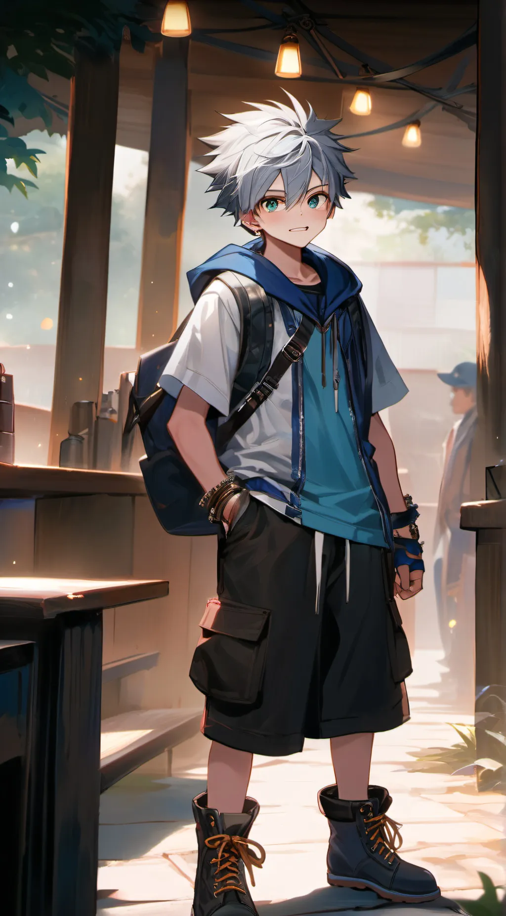 ai character: Killua zoldyck  background