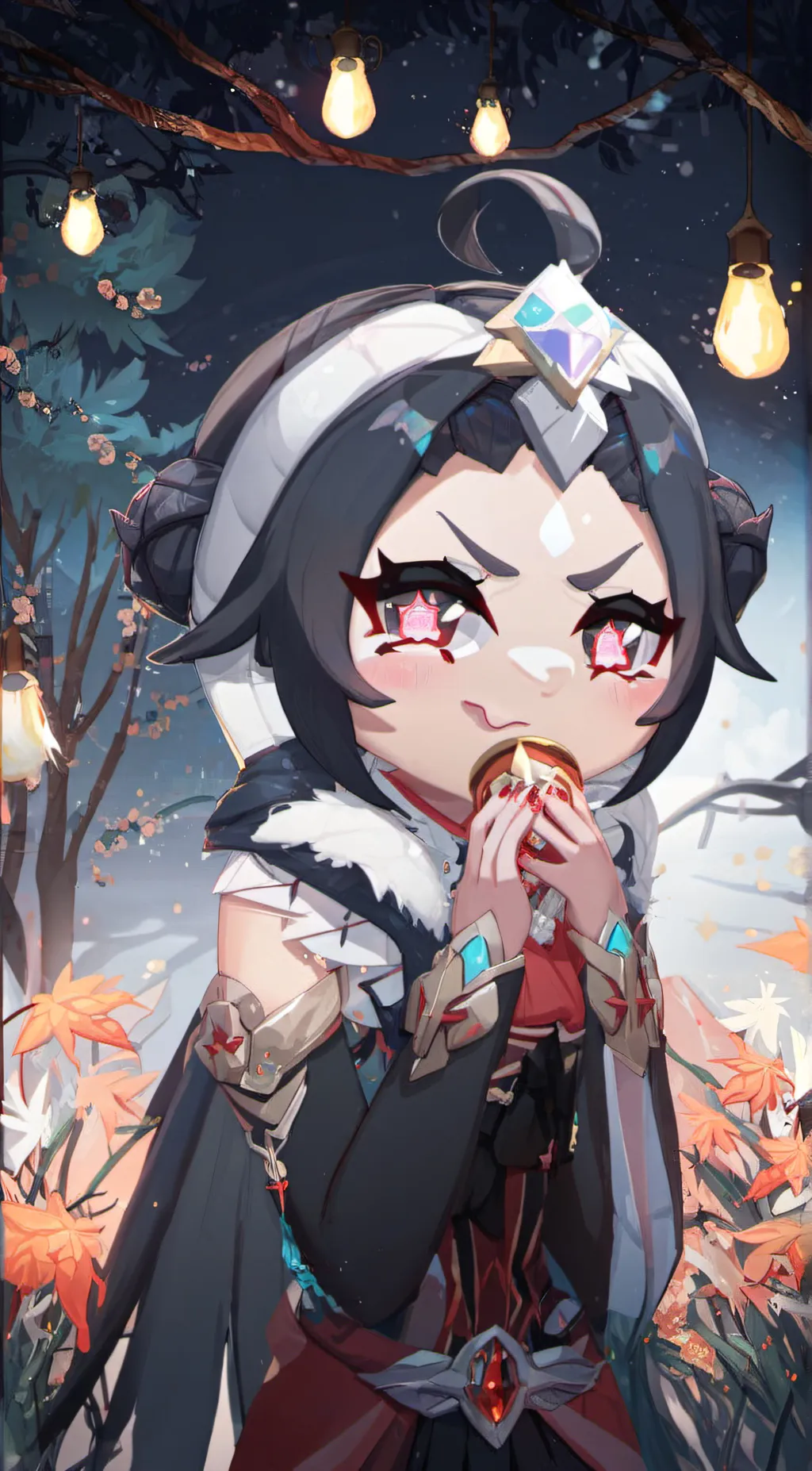 ai character: Kuromi background