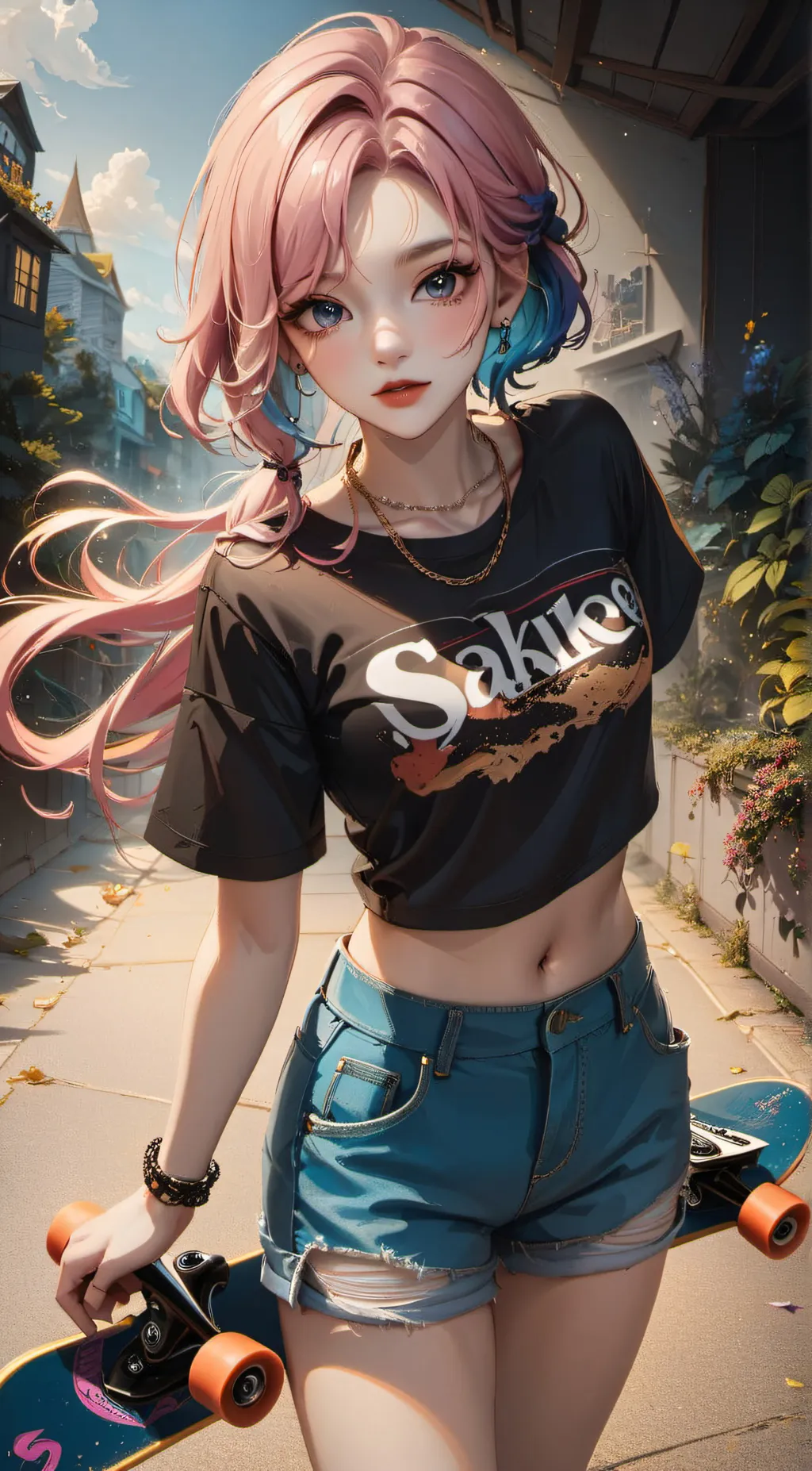 ai character: Sydney  background