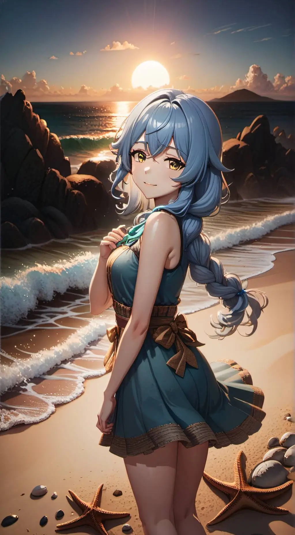 ai character: Poseidon background