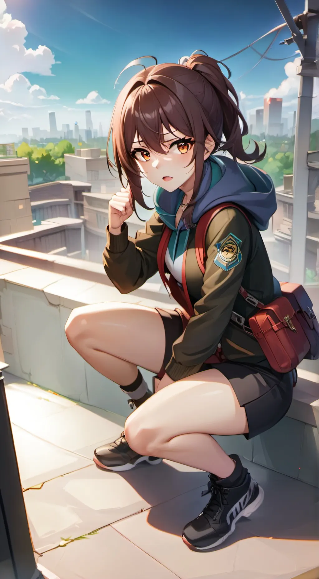 ai character: Asuka  background