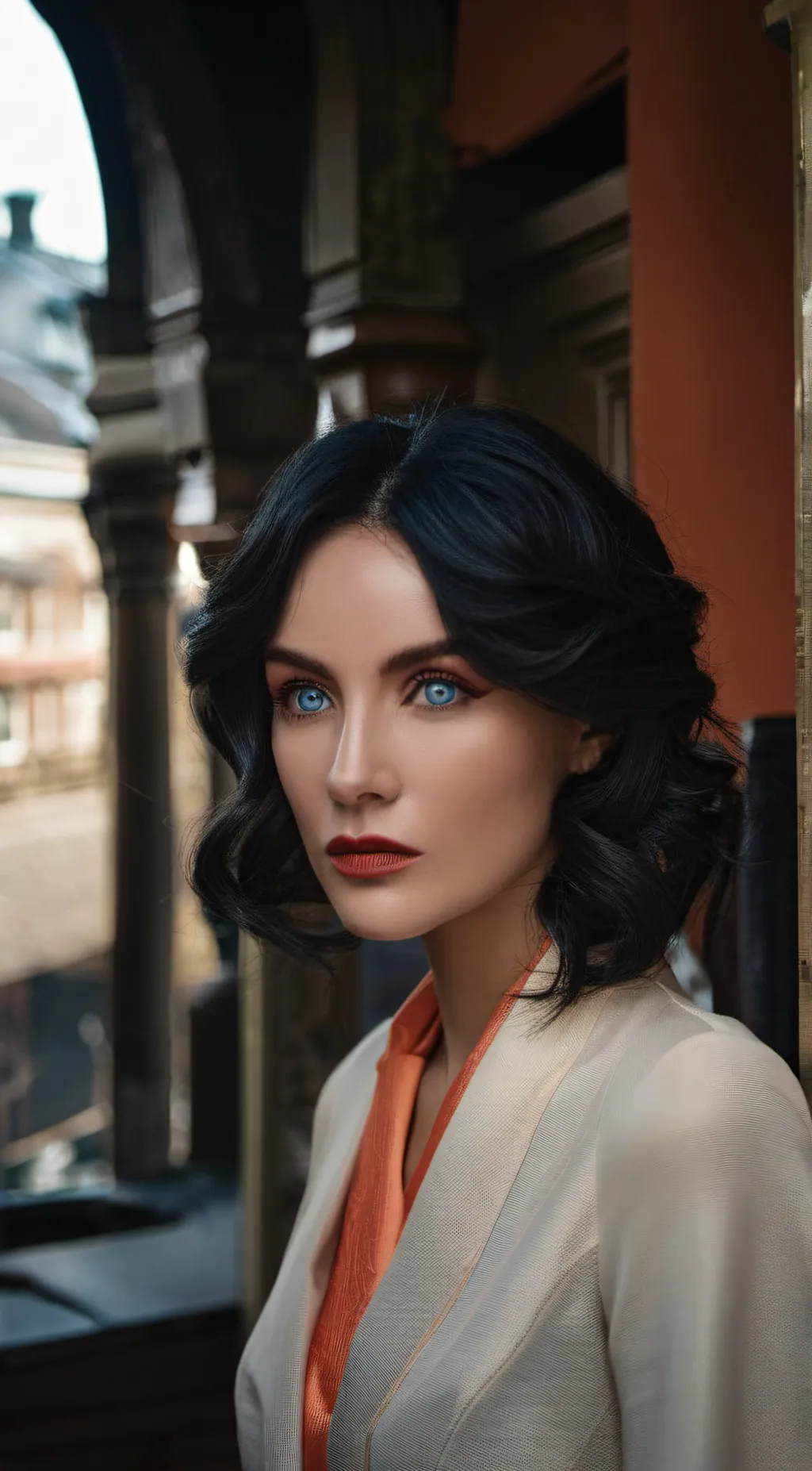 ai character: Woman background