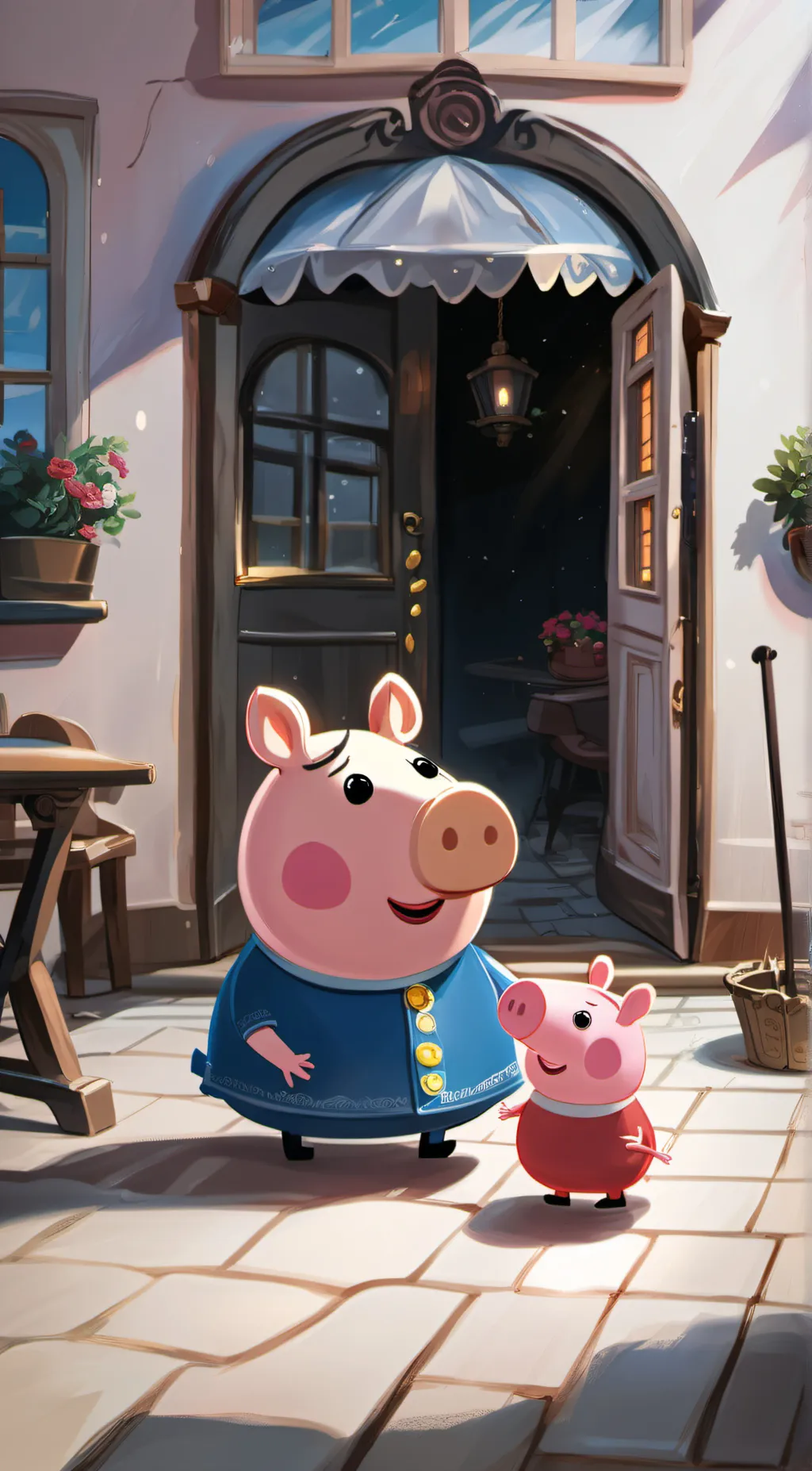 ai character: PEPA PIG background