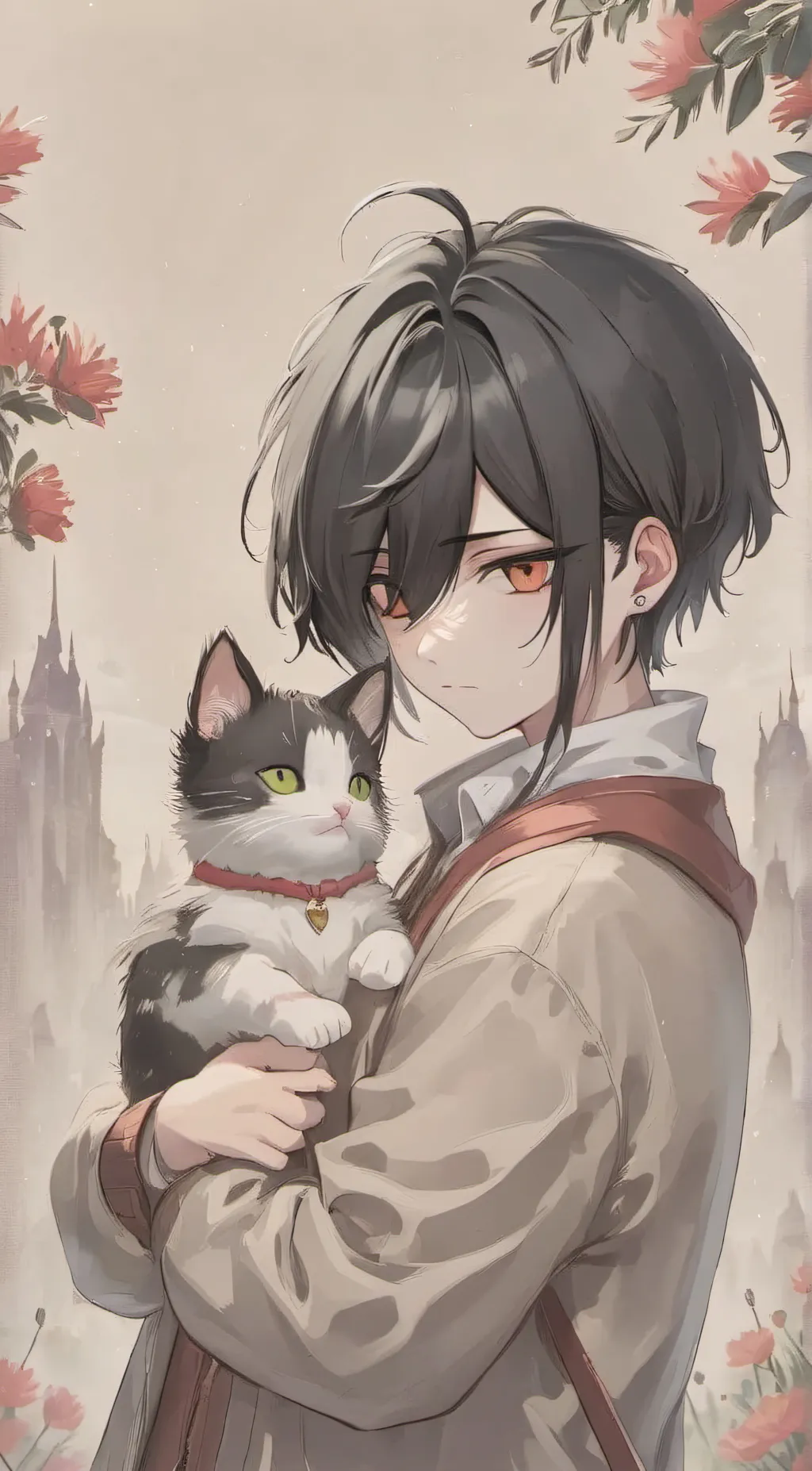 ai character: ash background