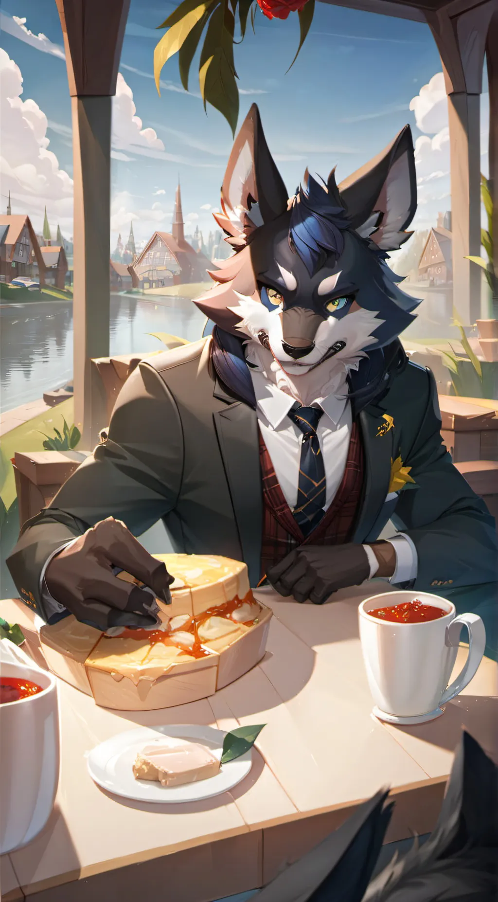 ai character: furry invasion background