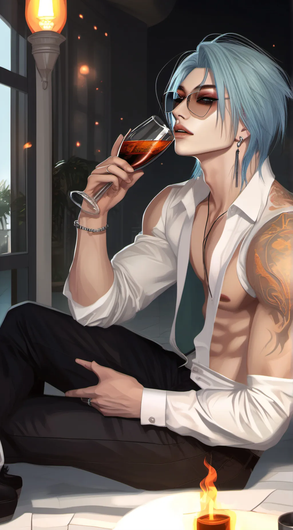 ai character: adam background