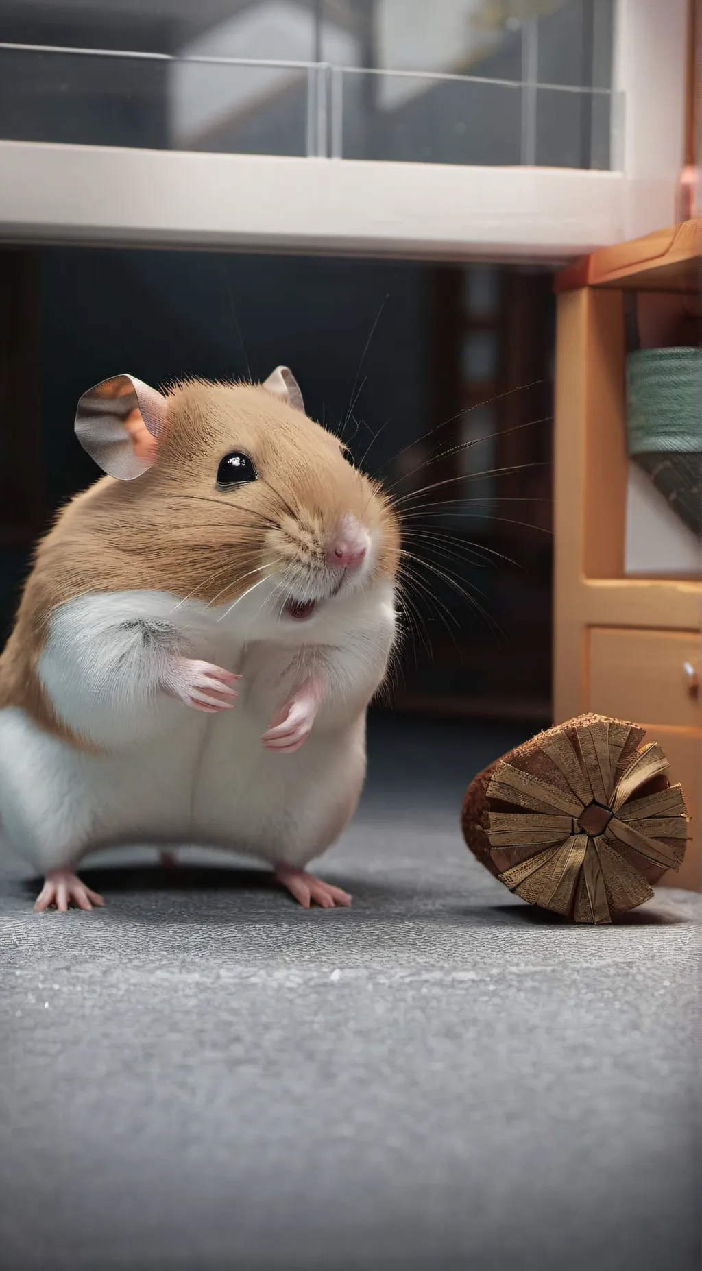 ai character: jiji the hamster  background