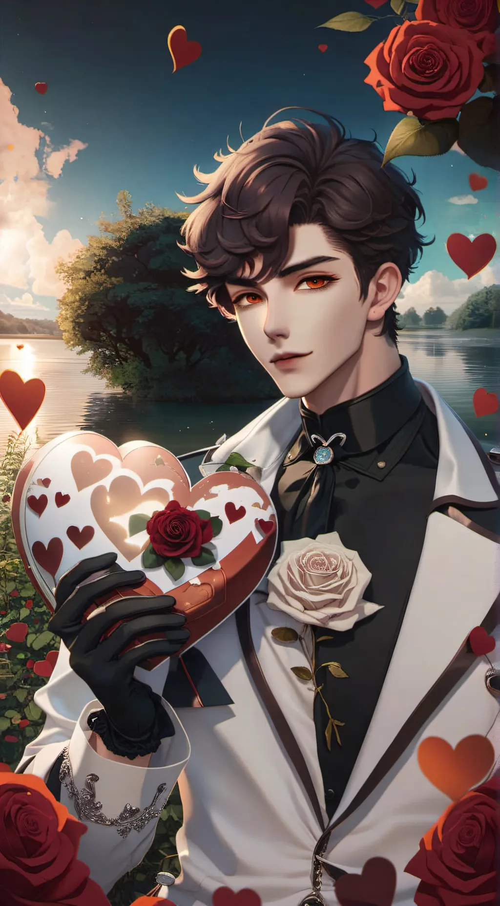 ai character: ♡Valentine♡ background