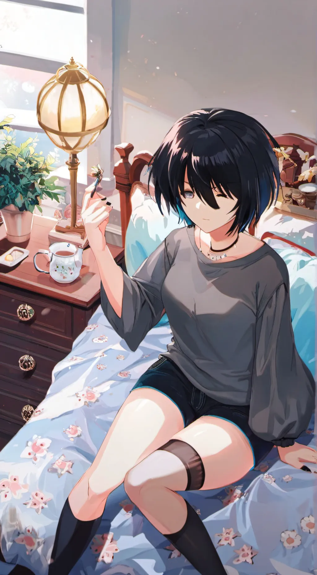 ai character: Diamond background