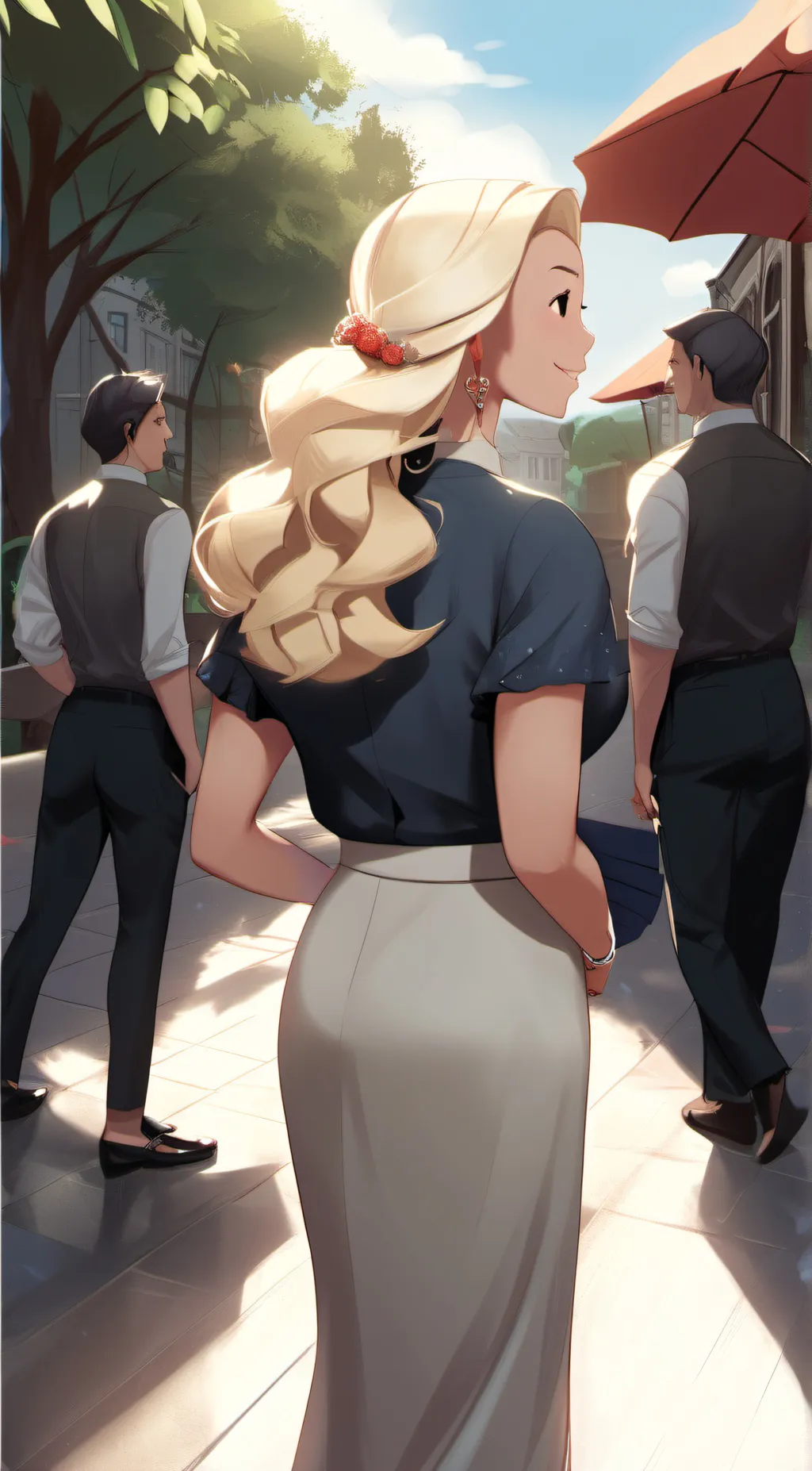 ai character: olivia the pig mom background