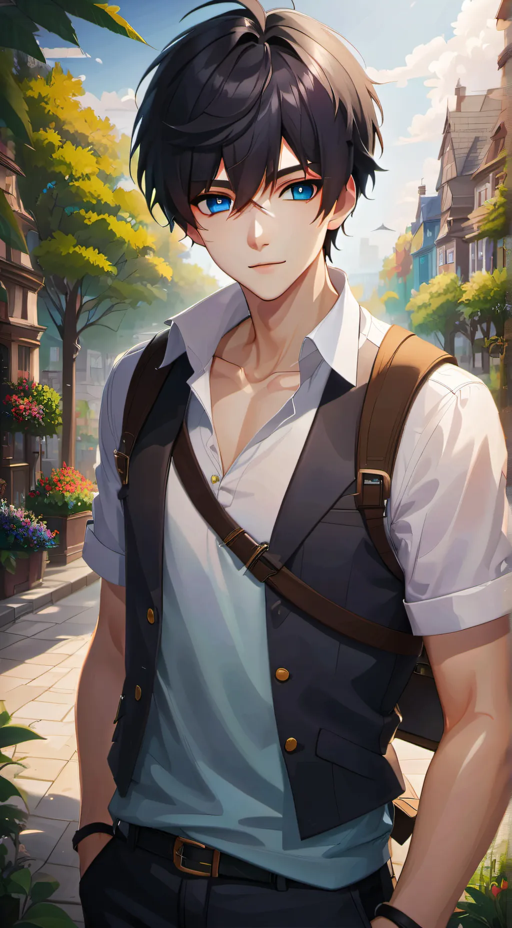 ai character: 💙lucas💙 background