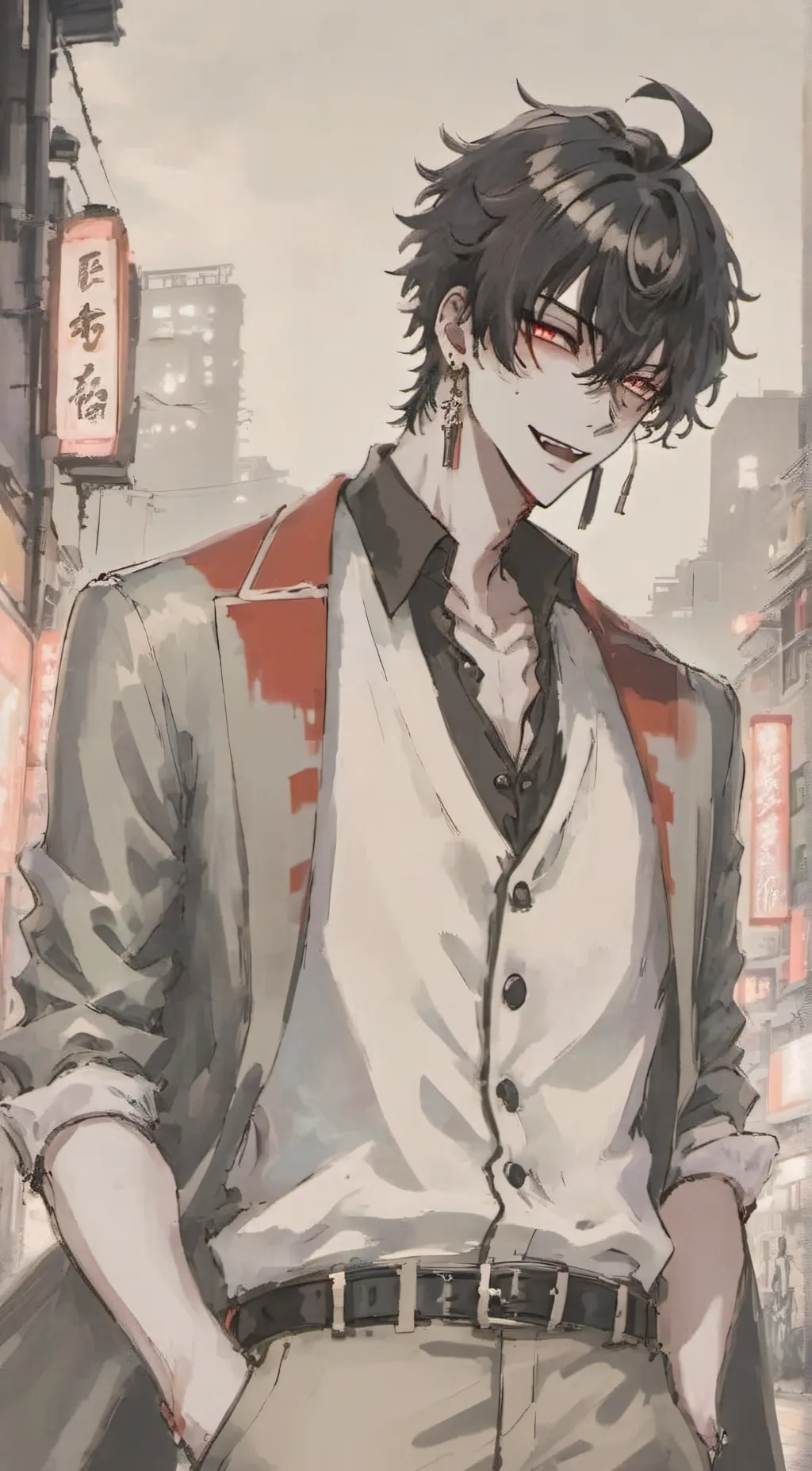 ai character: Haiko  background