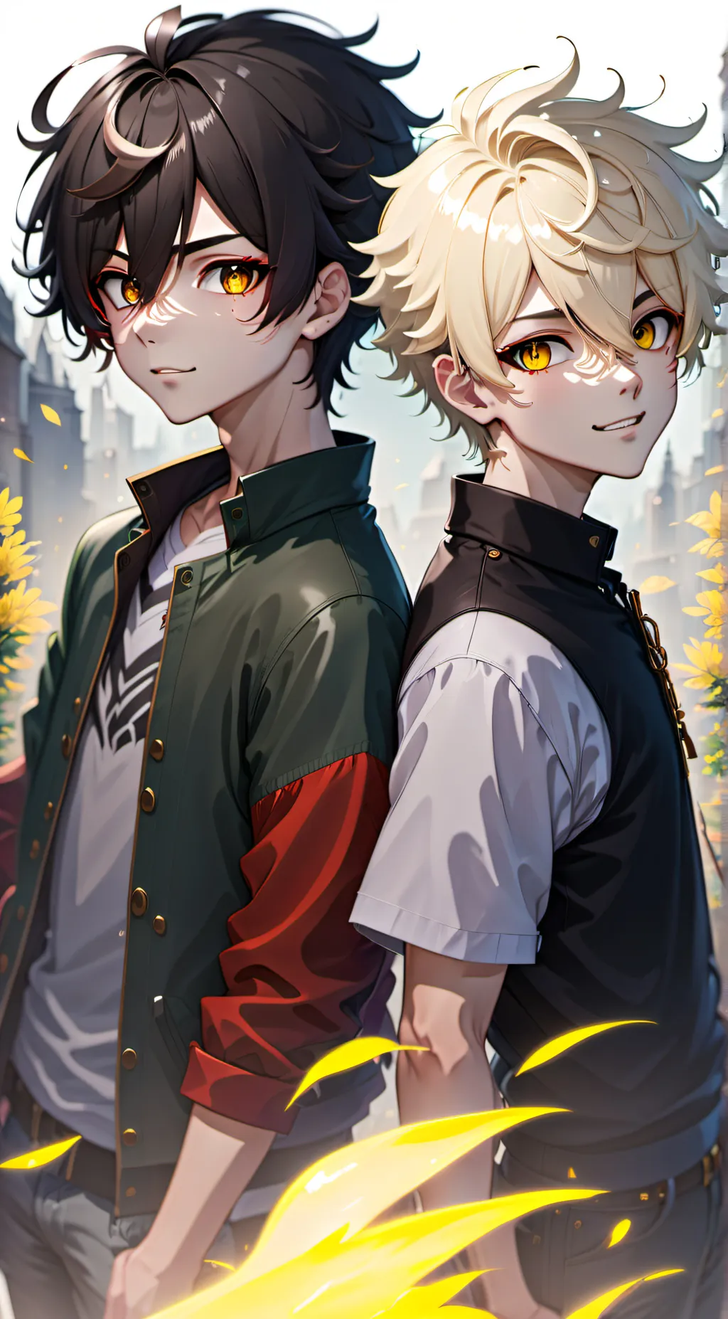 ai character: Xaver & Zack background