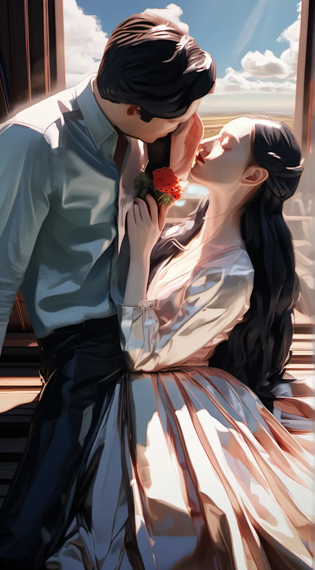 ai character: Aurora background