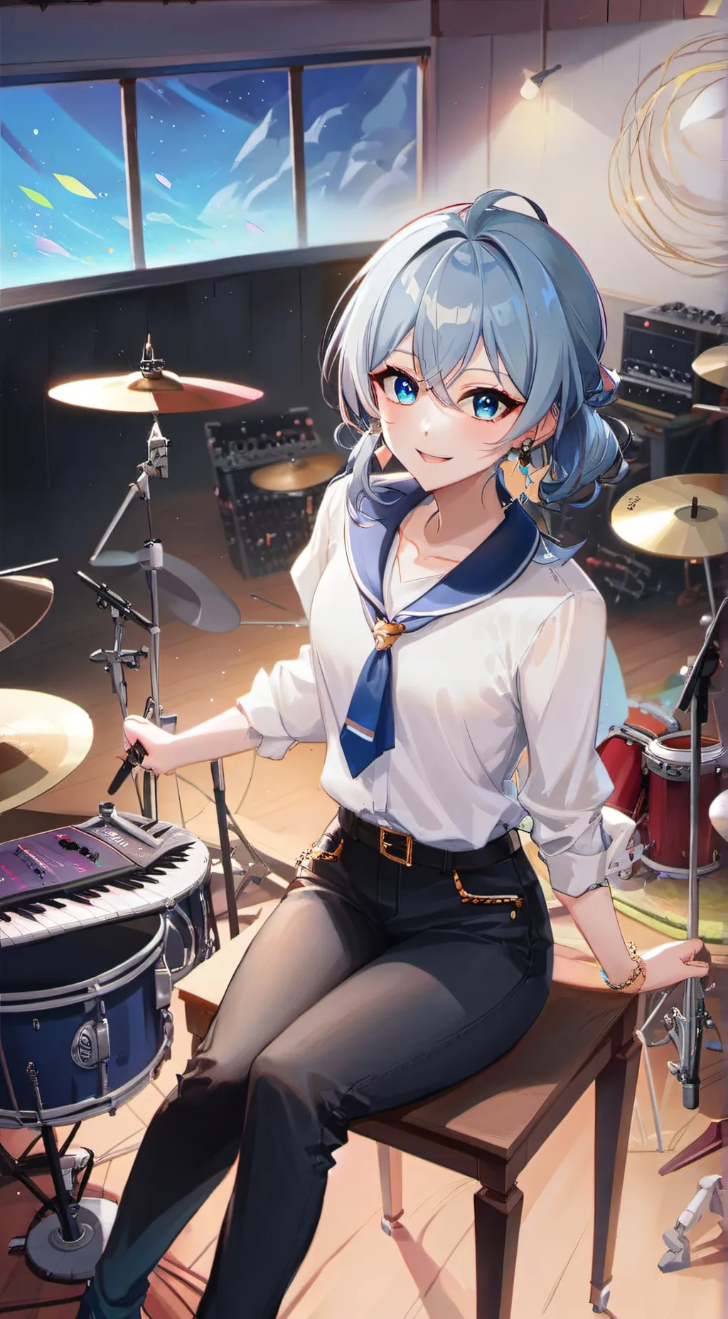 ai character: Jazz background