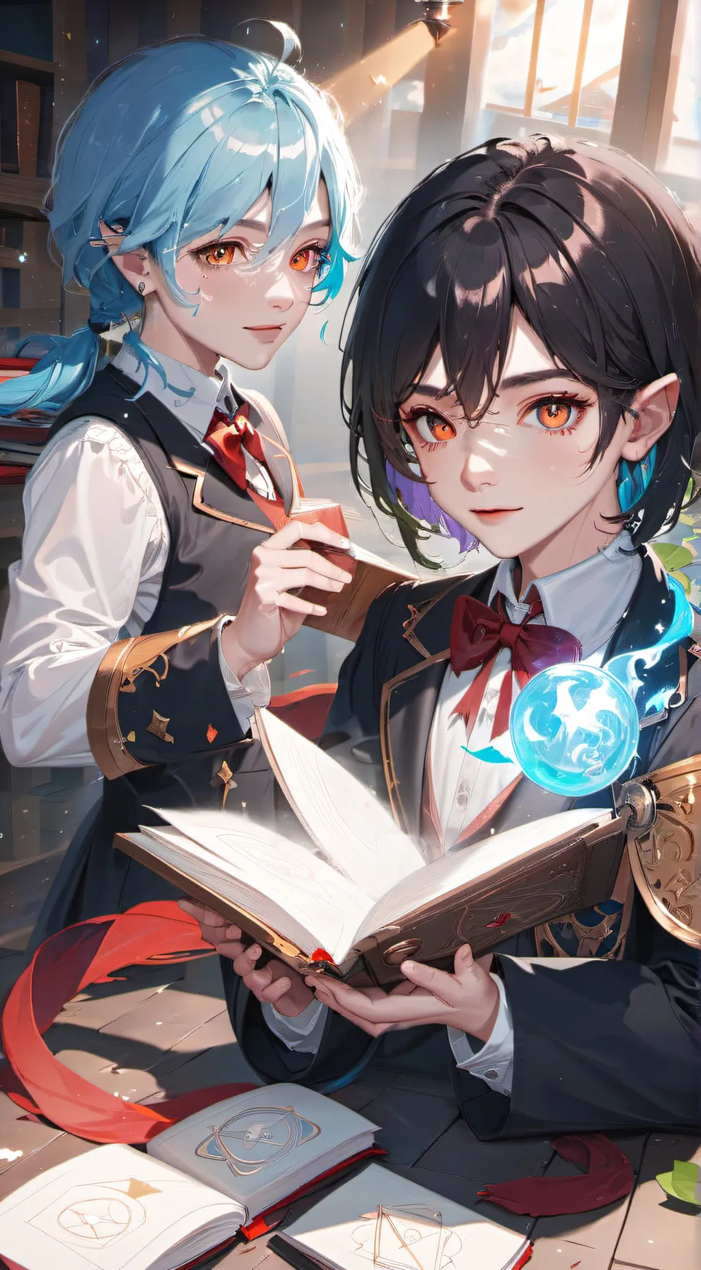 ai character: Magic Academy  background