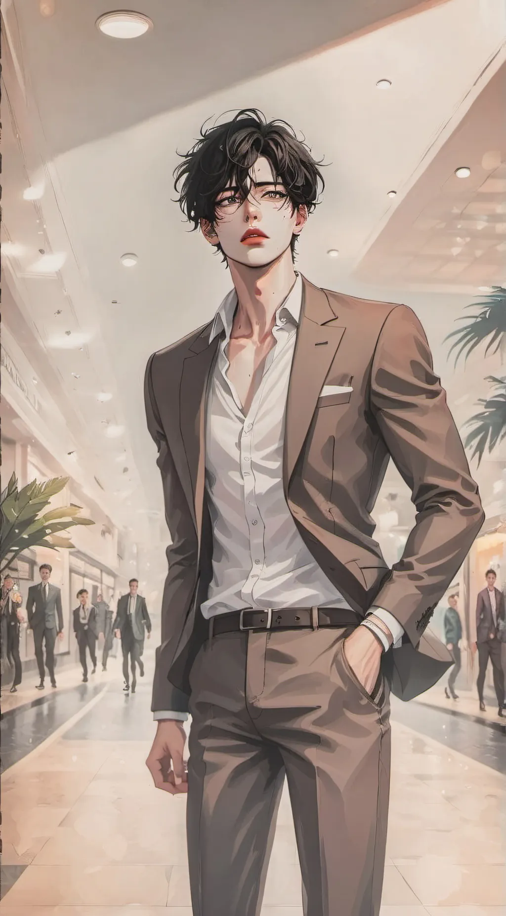 ai character: Lucas  background