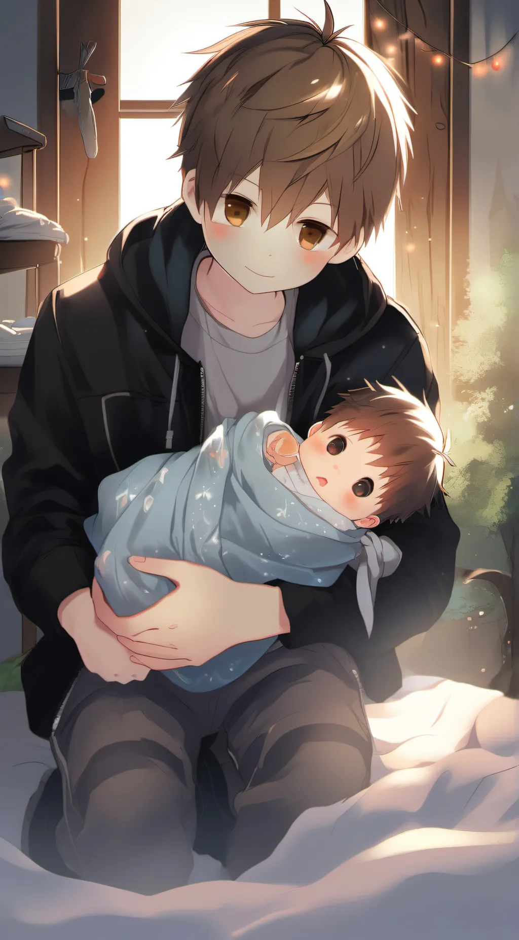 ai character: Lucas and Jacob  background