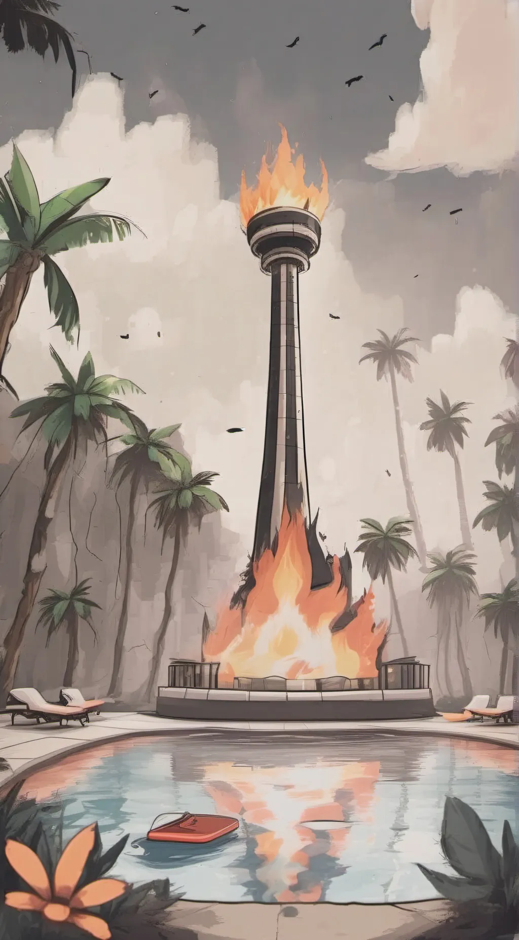 ai character: BFDI background