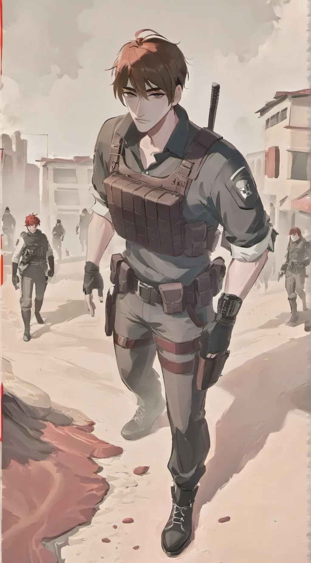 ai character: SWAT TEAM PART 5 background