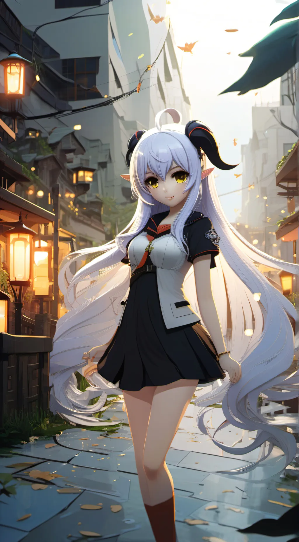 ai character: Dark background