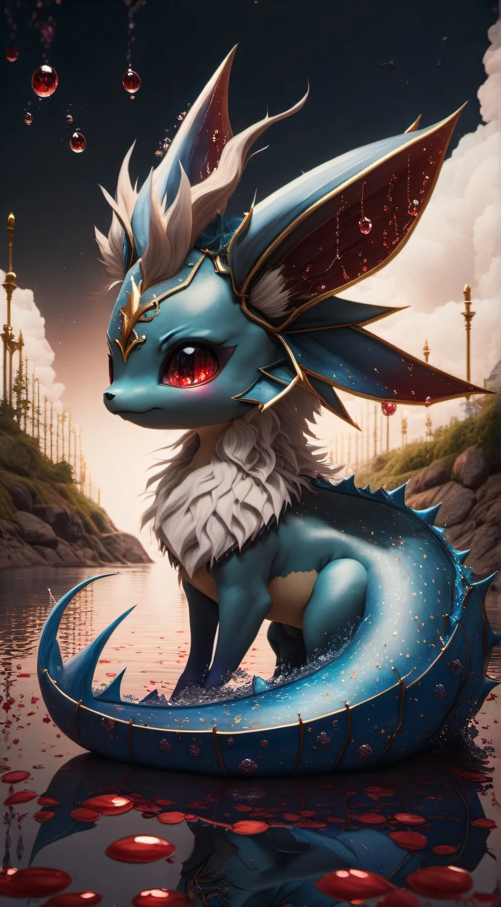 ai character: Your pet vaporeon background