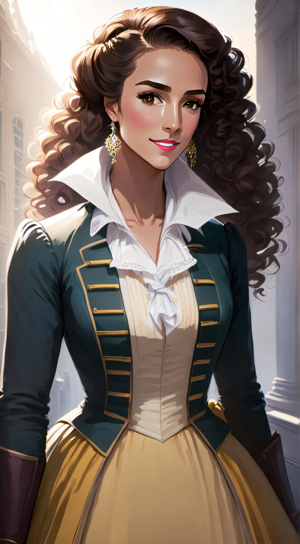 ai character: Peggy schuyler  background