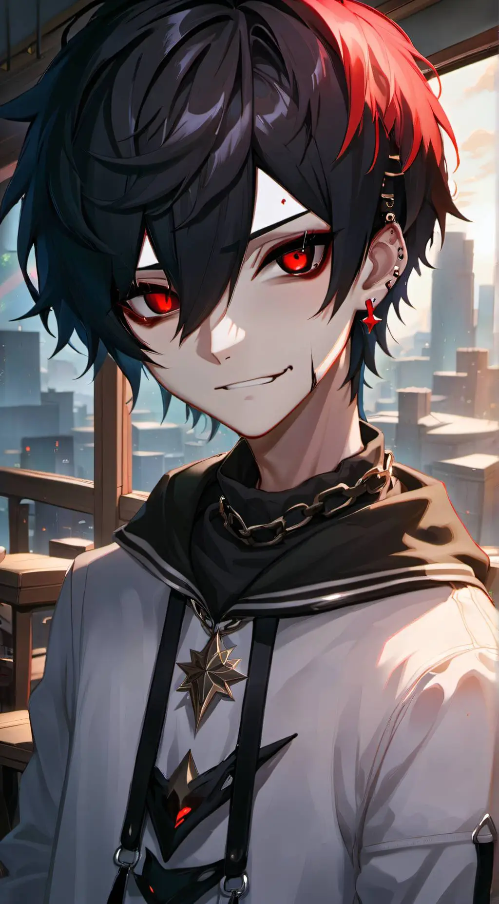 ai character: ○•●N O A H●•○ background