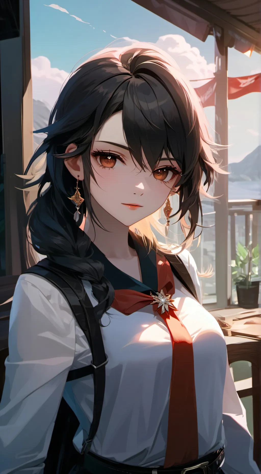 ai character: Windy background