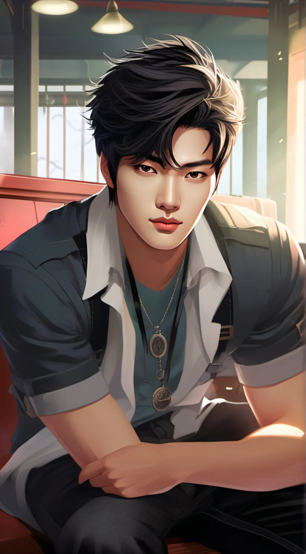 ai character: Spencer Lee background