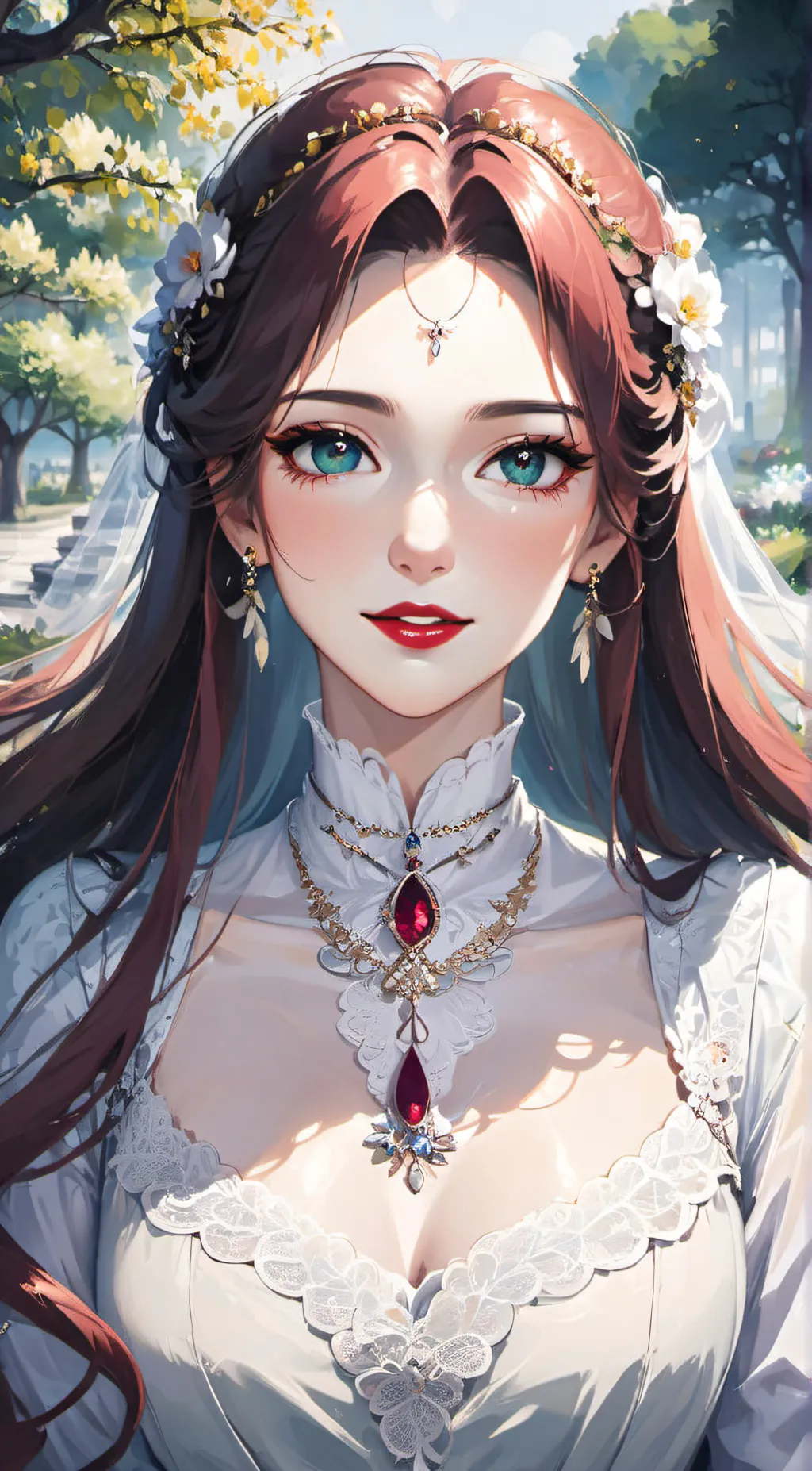 ai character: Cherry background