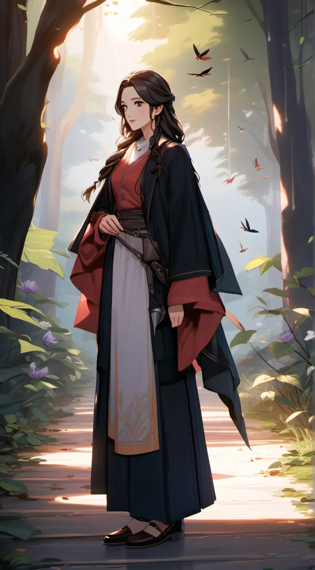 ai character: Kaede background