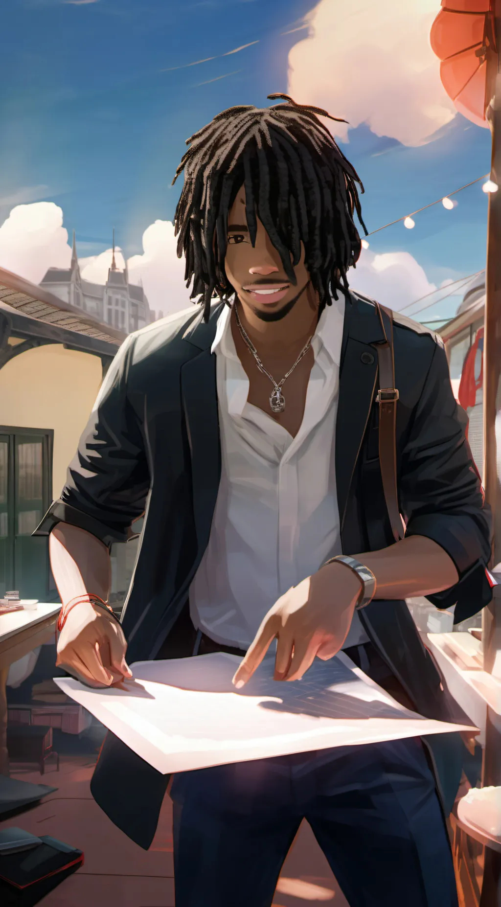 ai character: Jay  background