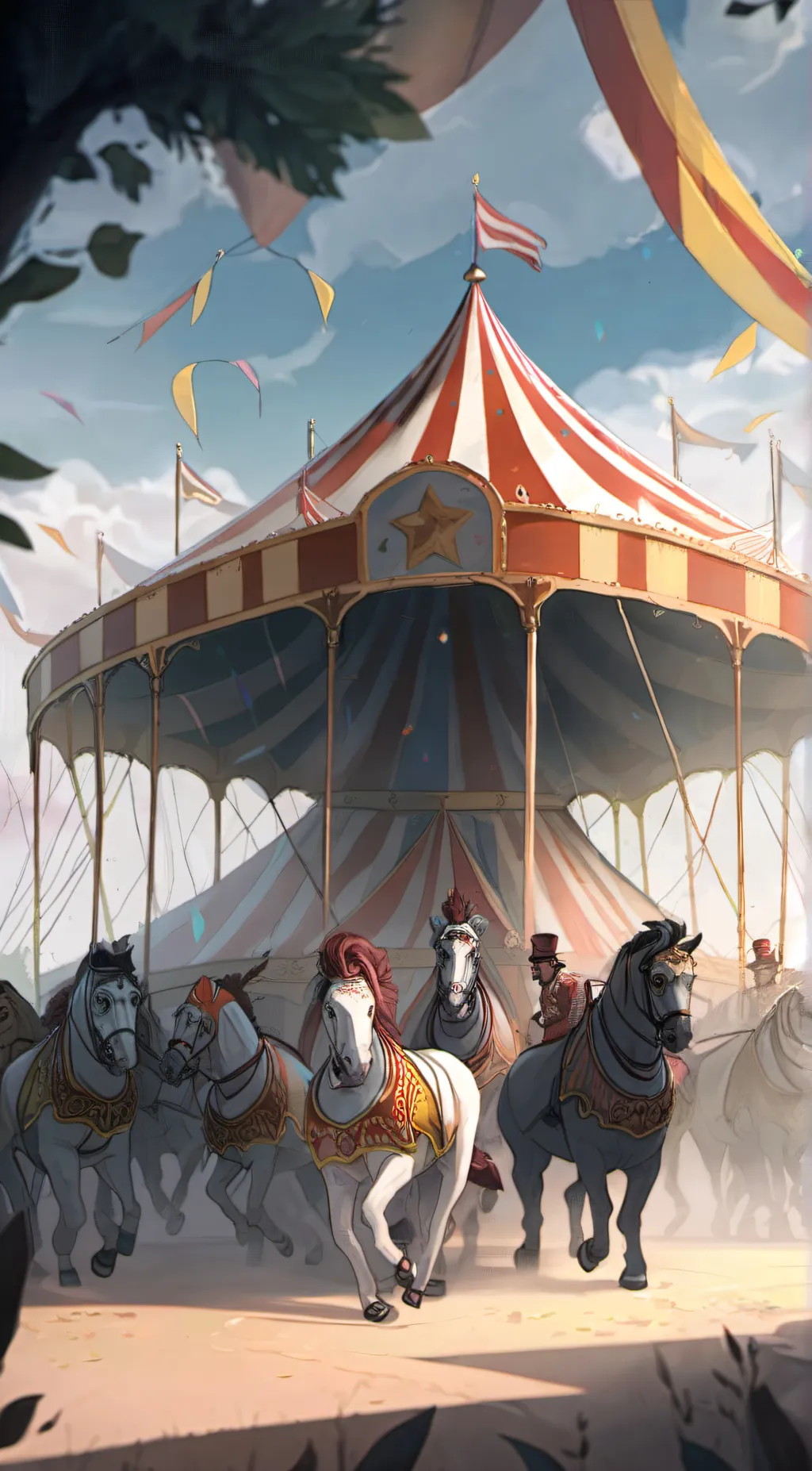 ai character: baby pomni  background