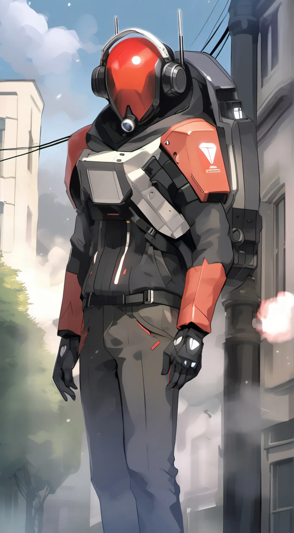 ai character: titan speakerman  background