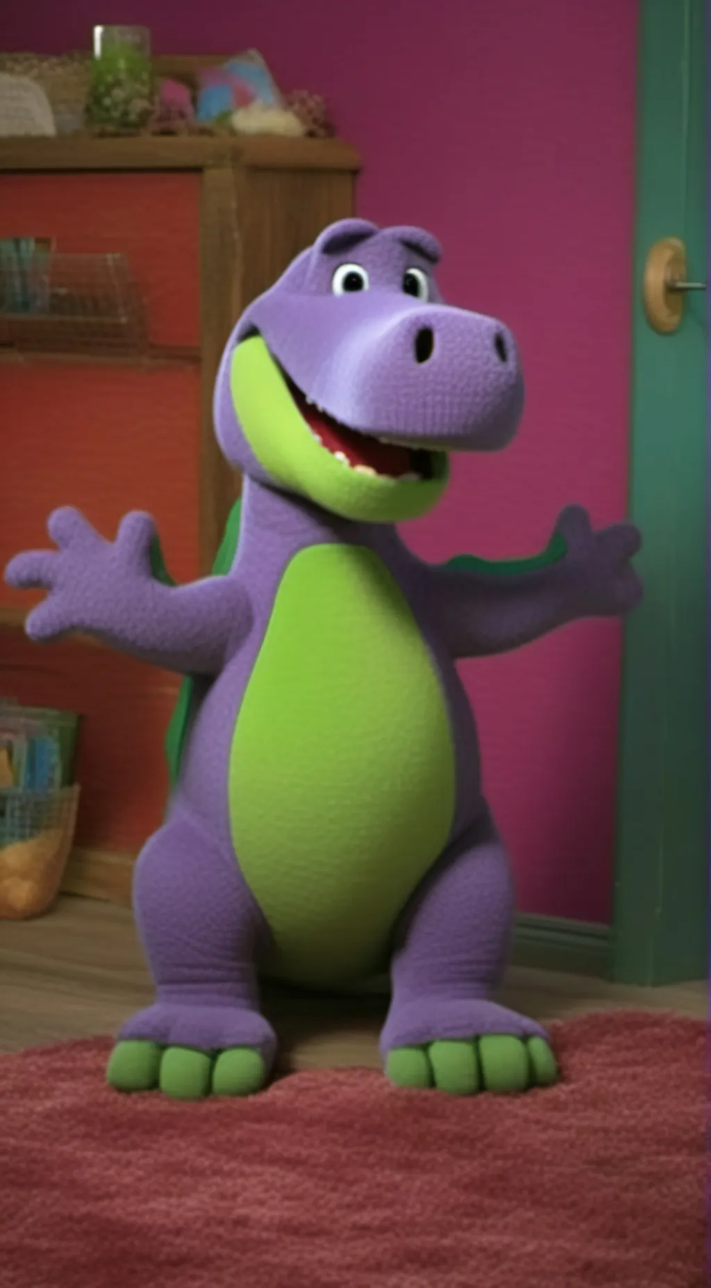 ai character: barney background