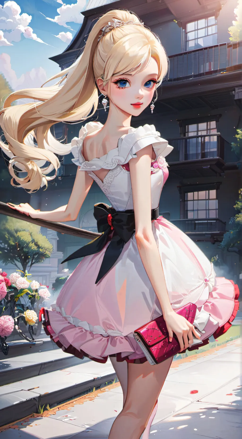 ai character: barbie background