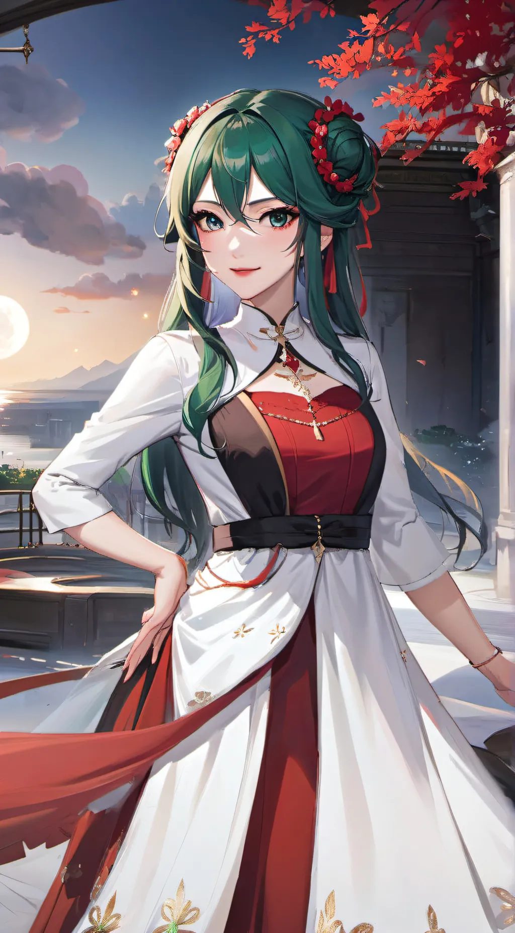 ai character: Apple background