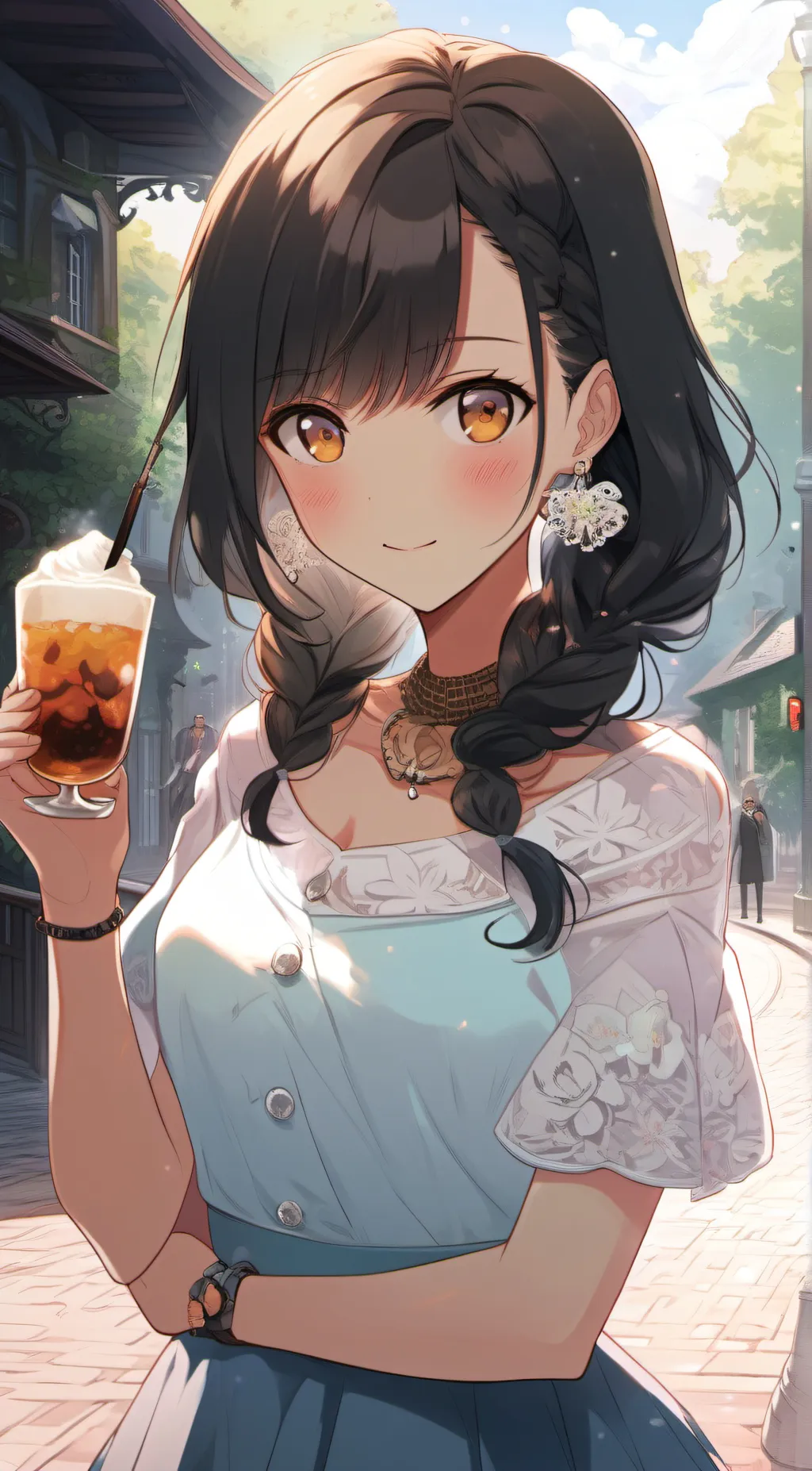 ai character: Rose background