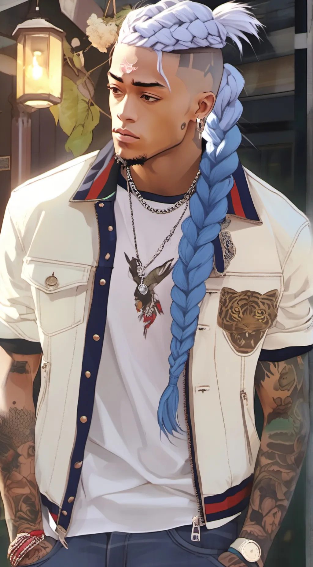 ai character: XXTENTACION background