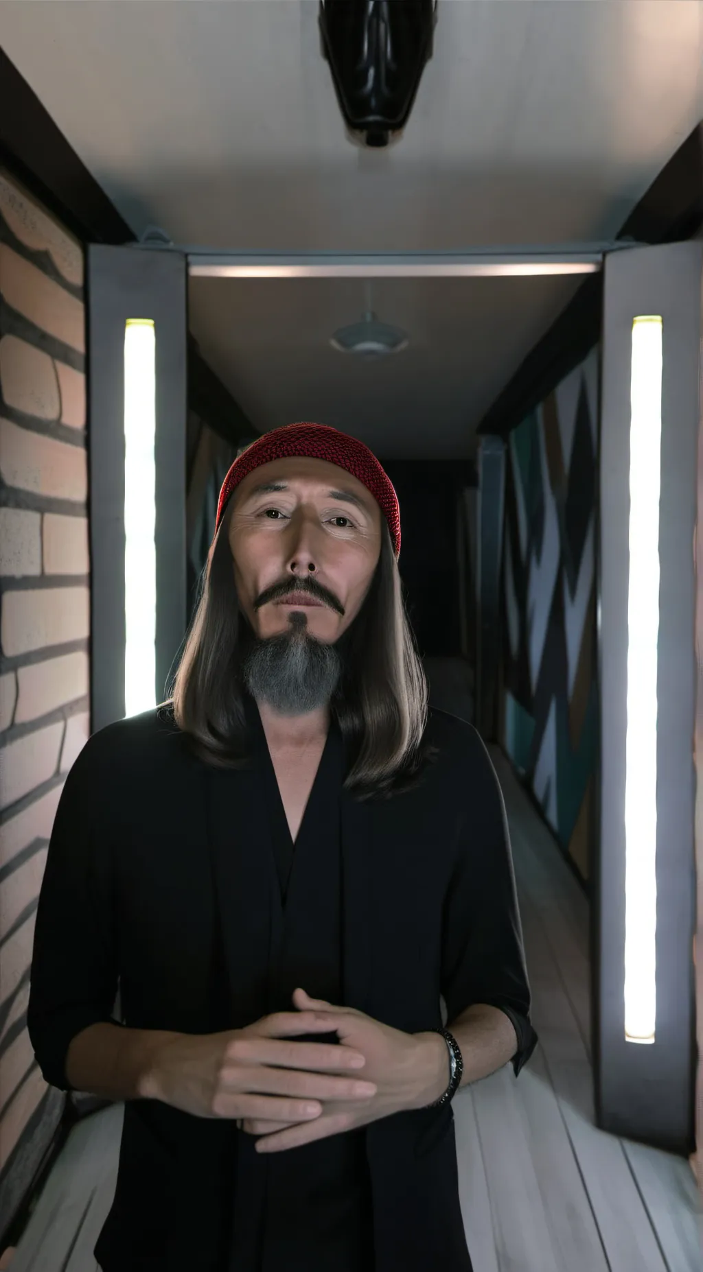 ai character: Bass Pro Shop background