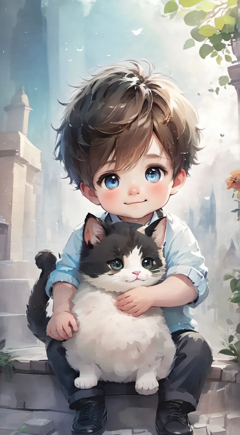 ai character: baby yom background